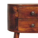 Mini Rounded Nightstand - Chestnut by HouseOfZazla