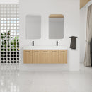 60" Floating Double Sink Bathroom Vanity with Extra-Large Storage by HouseOfZazla