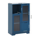 Modern Cabinet With Glass Doors And Drawer by HouseOfZazla
