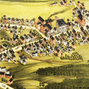 Vintage Map of Monson, Massachusetts 1879