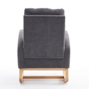 Accent Rocking Chair With Footrest, High Back by HouseOfZazla
