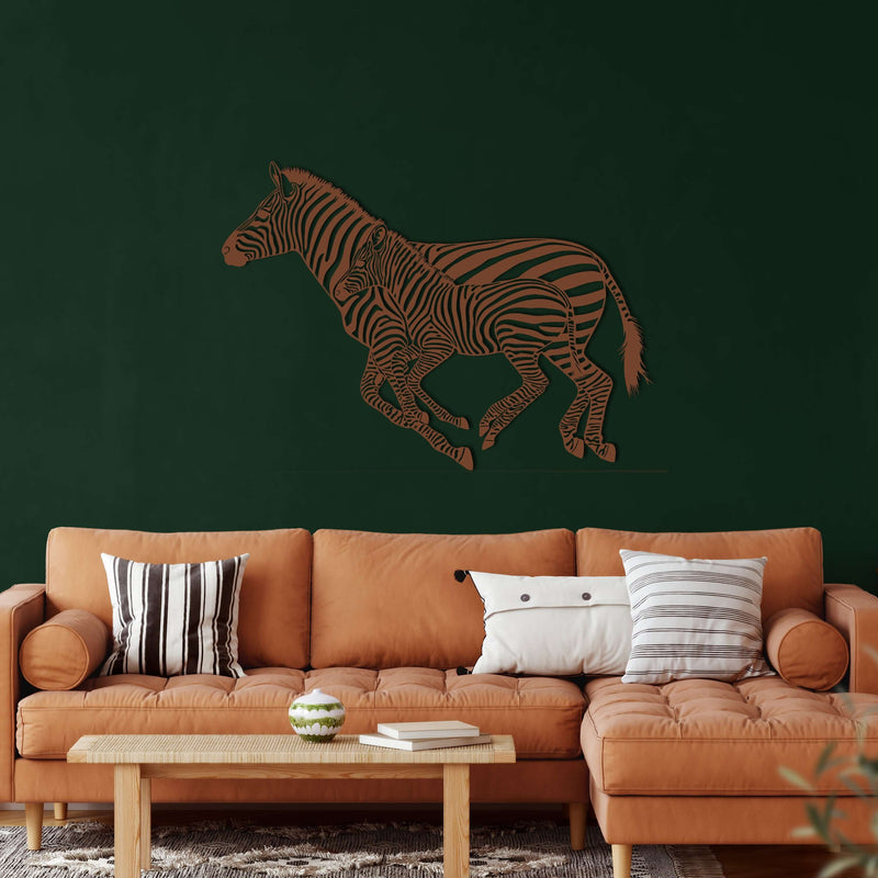 Zebra Metal Wall Art