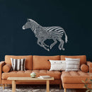 Zebra Metal Wall Art