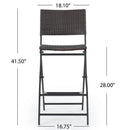 Outdoor Wicker Barstools Faux Rattan Patio Bar Stools - Set of 2 by HouseOfZazla
