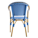Outdoor Bistro Chairs Set of 2 with Aluminum Frame and PP Rattan by HouseOfZazla