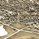Vintage Map of Nantucket, Massachusetts 1881
