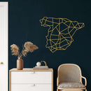 Spain Map Metal Wall Art