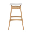 Modern Bar Stool Set With Upholstered Seating