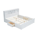 Platform Bed With Multi Storage Headboard, USB And Drawers by HouseOfZazla