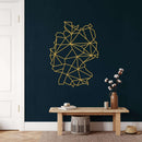 Germany Map Metal Wall Art