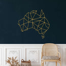 Australia Map Metal Wall Art