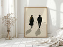 Winter Walk with Yellow Scarf