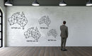 Australia Map Metal Wall Art