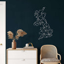 England Map Metal Wall Art