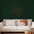 Texas Map Metal Wall Art