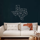 Texas Map Metal Wall Art