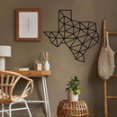 Texas Map Metal Wall Art