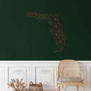 Florida Map Metal Wall Art