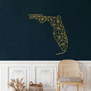 Florida Map Metal Wall Art