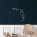 Florida Map Metal Wall Art