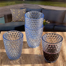 Leading Ware Diamond Cut Acrylic Glasses Drinking (Set of 4) by HouseOfZazla
