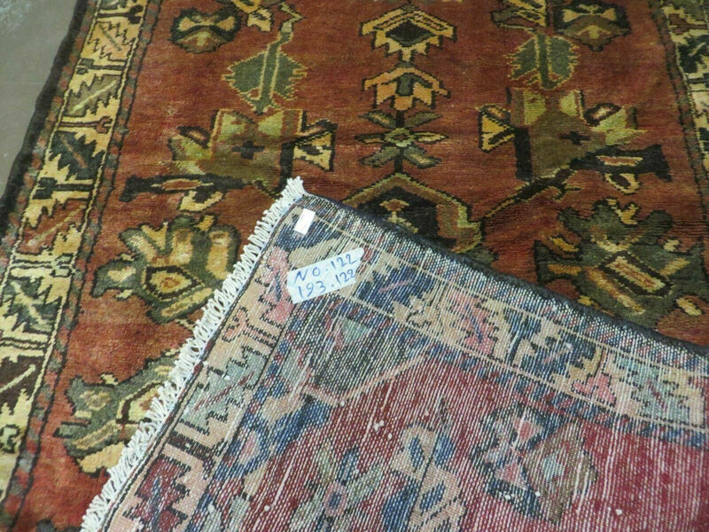 4' X 6' Antique 1920 Handmade Turkish Wool Rug Veg Dye Nice