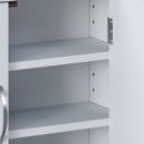 Multi Functional Wall Mounted Cabinet With Adjustable Shelves For Bathroom