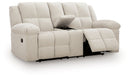 Orlen - Double Reclining Loveseat With Console - Winter by Unique Piece Furniture