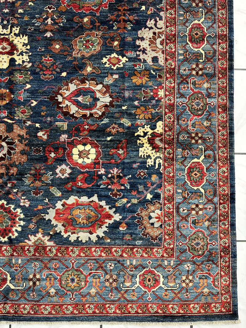Trasitional Serapi Ghazni Wool Rug – 8' x 10’ – Intricate Floral Design