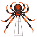 52 Inch Halloween Spider Decoration with 16 Flickering Warm White LEDs