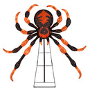 52 Inch Halloween Spider Decoration with 16 Flickering Warm White LEDs by LJGDeals