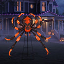 52 Inch Halloween Spider Decoration with 16 Flickering Warm White LEDs by LJGDeals
