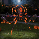 52 Inch Halloween Spider Decoration with 16 Flickering Warm White LEDs by LJGDeals
