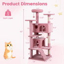 52 Inch Tall Cat Tree Tower for Indoor Cats by LJGDeals