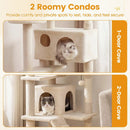 52 Inch Tall Cat Tree Tower for Indoor Cats by LJGDeals