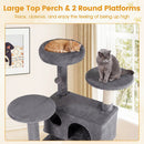 52 Inch Tall Cat Tree Tower for Indoor Cats by LJGDeals