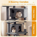 52 Inch Tall Cat Tree Tower for Indoor Cats by LJGDeals