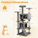 52 Inch Tall Cat Tree Tower for Indoor Cats by LJGDeals