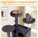 52 Inch Tall Cat Tree Tower for Indoor Cats by LJGDeals