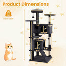 52 Inch Tall Cat Tree Tower for Indoor Cats by LJGDeals