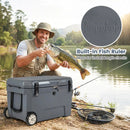52 Quart Portable Hard Cooler with 6-Day Ice Retention and Wheels by LJGDeals