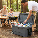 52 Quart Portable Hard Cooler with 6-Day Ice Retention and Wheels by LJGDeals