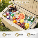 52 Quart Portable Hard Cooler with 6-Day Ice Retention and Wheels by LJGDeals