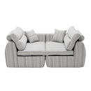 3 Seater, Couch With Throw Pillows For Living Room