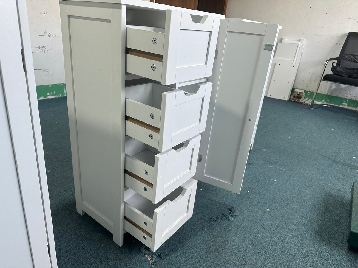 Bathroom Storage Cabinet with 4 Drawers and 1 Door, photo 10 of 10