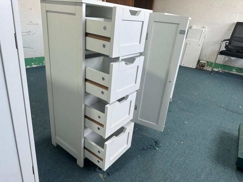 Bathroom Storage Cabinet with 4 Drawers and 1 Door, photo 10 of 10