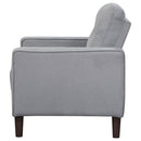 Harvey - Upholstered Tufted Accent Chair - Gray