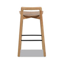 Sven - Modern Minimalist Low Back Counter Stool - Natural Blonde Ash