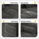Sectional Free Combined Sofa With 2 Side Pockets by Unique Piece Furniture