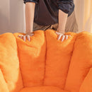 Giant Bean Bag Chair, Oversized Bean Bag Couch for Adults and Kids, Faux Fur Shell-Shaped Large Bean Bag Chair with Filler, Stuffed Big Accent Sofa Chair Floor Sofa for Gaming, Reading